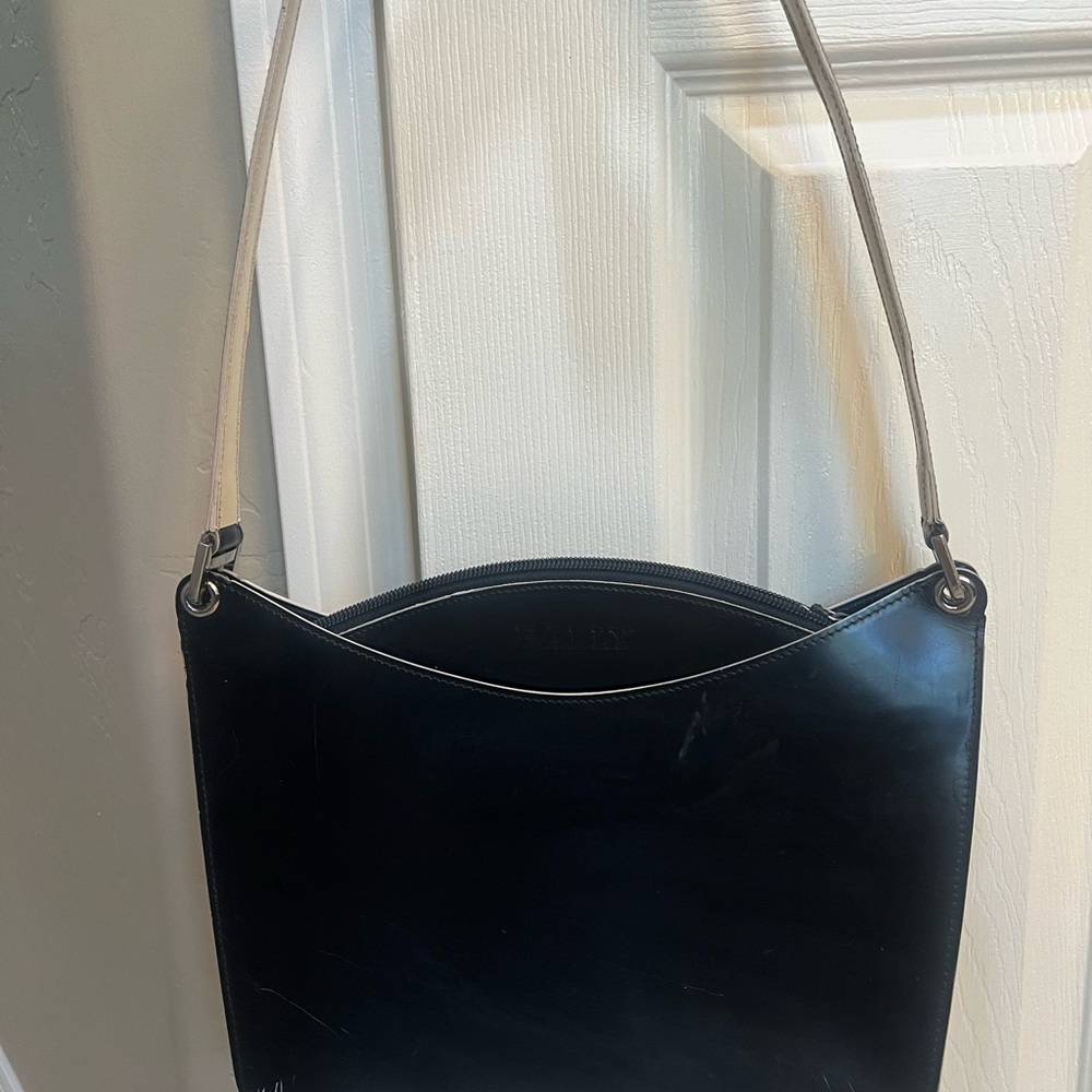 Bally Black Leather Shoulder Bag